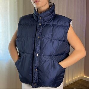 Navy Blue Women's Puffer Vest
